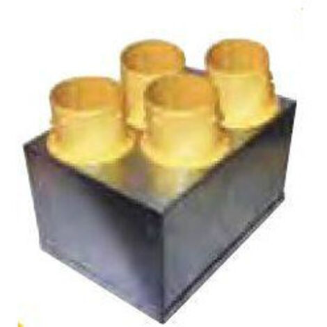 Plénum d'Insufflation Isolé S&P UNELVENT 4 Piquages Ø 80mm pour VMC Double-Flux - 890016
