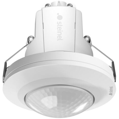 Détecteur de Mouvement Encastrable STEINEL Eco Plus Infrarouge 8m 360° Sortie Bouton Poussoir - 087807