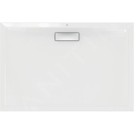 Ideal Standard – Receveur de douche à poser 120x80 cm – Acrylique sanitaire – Hauteur 25 mm – Débit d'évacuation 37L/min – T446901 (1/5)