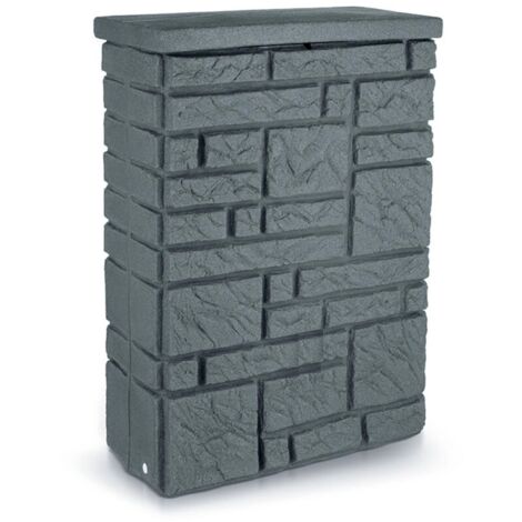 [JAMAIS UTILISE] Récupérateur d'Eau de Pluie 300L ARVÈS Maurano Granit Anthracite Sans Robinet - 9000377