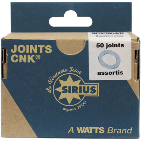 Watts – Lot de 50 joints gaz 2 mm – Résistants à l'eau et hydrocarbures – Pour installations solaires – Compatibles avec plusieurs diamètres