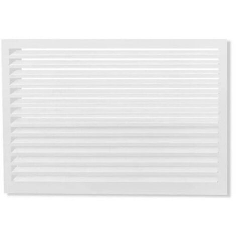 DECOCLIM - Face dos pour cache en aluminium blanc taille S - 23AS9010-DOS