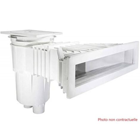 Skimmer pour Piscine Béton et Liner 17,5L Blanc- PR 234N (1/5)