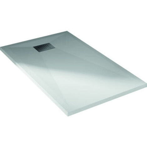 Kinedo – Receveur de douche à encastrer 120x80cm en Biocryl renforcé – Antidérapant PN6 – Bonde extra-plate Ø90mm incluse – RD1151 (1/10)