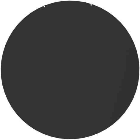 Le Marquier – Plaque de sol ronde noire 74 x 74 cm – Acier peint – Protection contre rayonnement thermique – Compatible poêles à bois et granulés