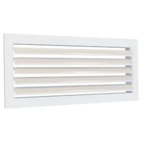 Grille de Soufflage 300x150mm ATLANTIC Simple Deflexion à Ailettes Mobiles Blanc - 529297