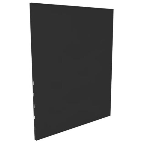 [JAMAIS UTILISE] Plaque de Protection Murale pour Poêle DIXNEUF 81x120cm Unie Noire - 027.10644.82N3