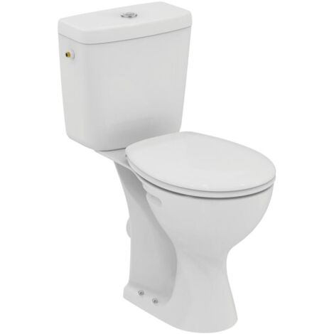 Cuvette WC Rehaussée PORCHER Ulysse en Céramique avec Bride Blanc - E883301