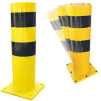 Poteau de Protection pour Parking VISO Hauteur 1000mm ∅160mm Noir et Jaune - TPX160NJ