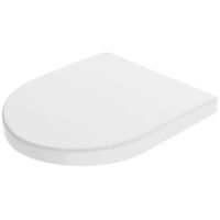 Abattant WC Toilette VIGOUR Derby Rond avec Charnière en Acier Inoxydable Amovible - 536434