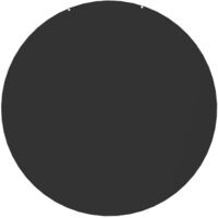 Le Marquier – Plaque de protection sol ronde pour poêle – Acier peint noir – Ø74cm – Protection contre rayonnement thermique – Certifiée Origine France Garantie