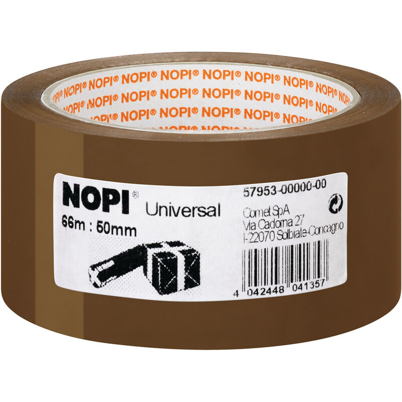 tesa Packband NOPI Universal braun Rolle UV-Beständig 66m x 50mm