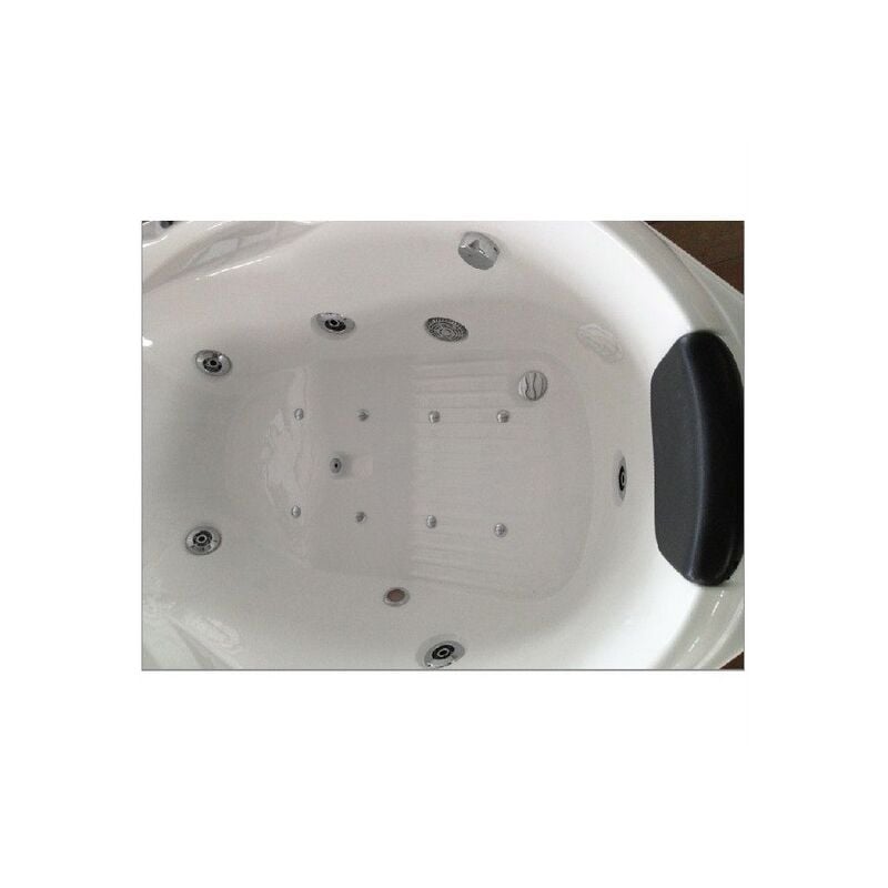 Bagno Italia Vasca da bagno idromassaggio 150x150 cm 2 scalini super  accessoriata 14 idrogetti