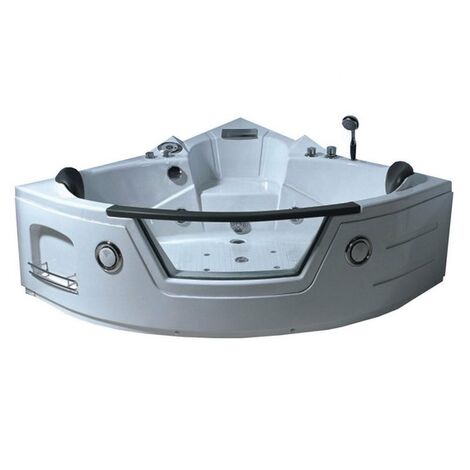 Bagno Italia Vasca idromassaggio per due persone 150x150cm 12 getti cromoterapia radio