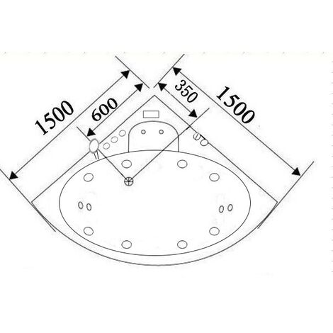 Vasca Idromassaggio BagnoItalia 150x150cm - 14 Idrogetti, Cromoterapia - Foto 5
