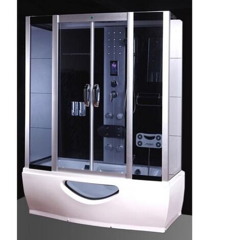 Bagno Italia Cabina idromassaggio 170x85 cm con vasca bluetooth e led