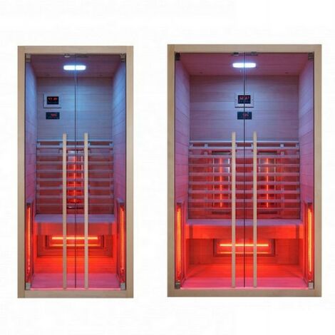 Bagno Italia Sauna Infrarossi 90x100 cm piastre full spectrum radio bluetooth e led