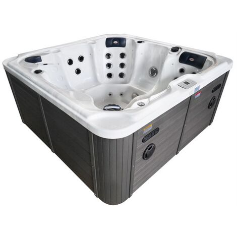 Bagno Italia Minipiscina spa relax 210x210 cm 52 getti 6 posti radio bluetooth ozonoterapia e led