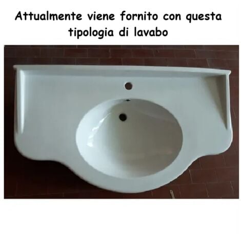 Bagno Italia Mobile da bagno arte povera 110 cm arredo fatto a mano mobili in noce massello