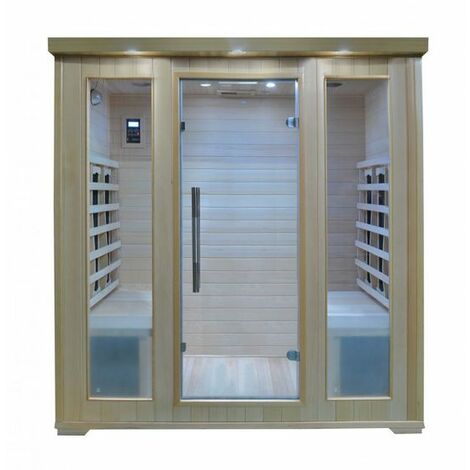 Bagno Italia Sauna a Infrarossi cm 175x135 con 4 sedute radio profumoterapia cromoterapia