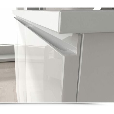 Bagno Italia Arredo Bagno da 80 cm sospeso mobile con lavandino bianco