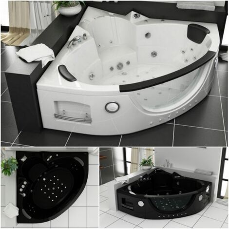 Bagno Italia Vasca Idromassaggio cm 152x152 BIANCA FULL OPTIONAL 28 getti cromoterpia riscaldatore 2 pompe