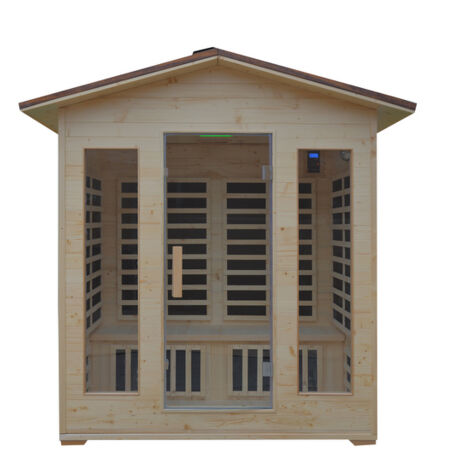 Bagno Italia Sauna da esterno Infrarossi 180x120 cm con bluetooth e cromoterapia