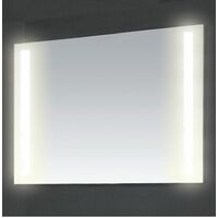 Specchiera specchio bagno pensile contenitore 2 ante, fascia led