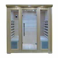 Bagno Italia Sauna a Infrarossi cm 175x135 con 4 sedute radio profumoterapia cromoterapia