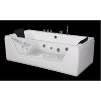 Bagno Italia Vasca da bagno Idromassaggio da 185x90 cm due posti 26 idrogetti 2 pompe riscaldatore FULL OPTIONAL