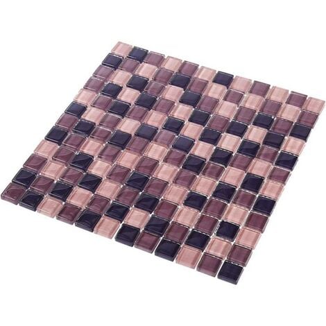 Mosaïque Verre - Violet - 2.3 x 2.3 cm
