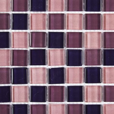 Mosaïque Verre - Violet - 2.3 x 2.3 cm