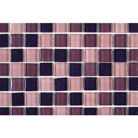 Mosaïque Verre - Violet - 2.3 x 2.3 cm