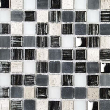 Mosaïque Pierre / Verre - 1.5 x 1.5 cm