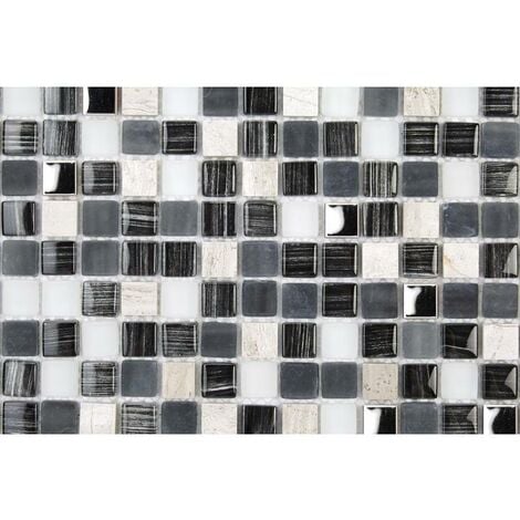 Mosaïque Pierre / Verre - 1.5 x 1.5 cm