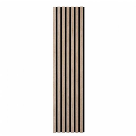 Decoon – Panneau décoratif mural en MDF placage chêne naturel – Dimensions 120 x 30 cm – Épaisseur 6 mm pour tête de lit ou bureau