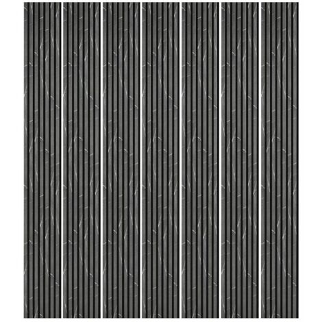 Decoon – Lot de 7 panneaux décoratifs muraux en MDF décor marbre noir – Dimensions 250 x 30 x 1,9 cm – Surface 5,25 m² – Isolation phonique - BOIS 250 X