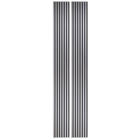 Decoon – Lot de 2 panneaux décoratifs muraux en MDF avec feutrine acoustique – Dimensions 250 x 30 x 1,9 cm – Surface 1,5 m² - BOIS 250 X (1/5)