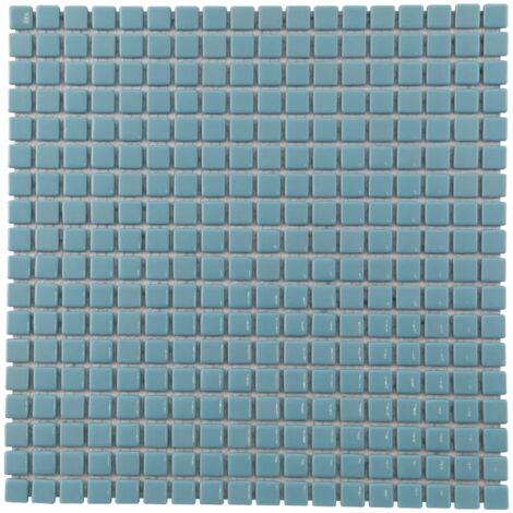 Mosaïque Verre - Bleu - 30 x 30 cm - Carrés (1/2)