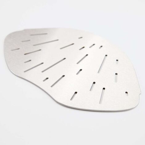 Tablette d'angle de douche forme organique 25,7 x 15,4 cm Lagoon Inox brossé MAT INTER