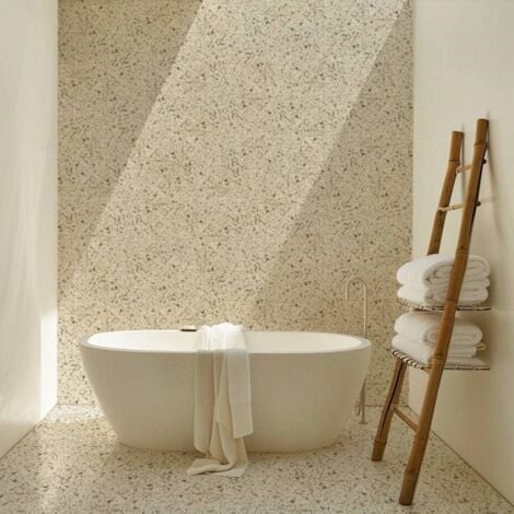 Terrazzo Stracciatella beige - 60 x 60 cm
