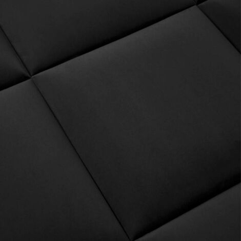 Coussin mural velours noir - 30 x 30