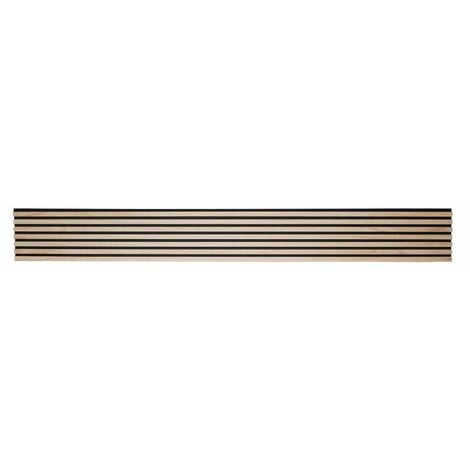 Tasseau décoratif lambris lamelles bois naturel L.250 x l.30 x ep