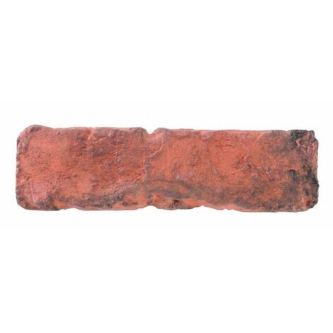 Parement brique rouge béton 0,68 m2