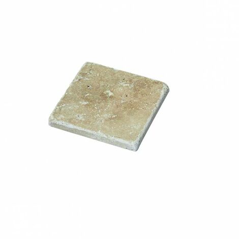 Decoon – Mosaïque travertin beige 10 x 10 cm – 25 carreaux pour crédences et murs – Adaptée à tous styles de décoration intérieure