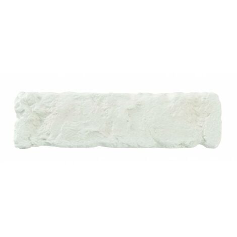 Parement brique blanche béton 0,68 m2