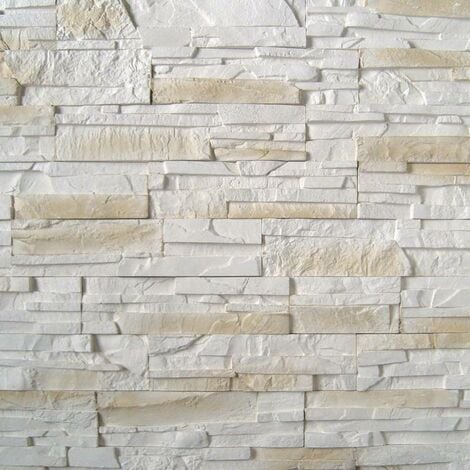 Parement imitation pierre mix beige plâtre 0.72 m2