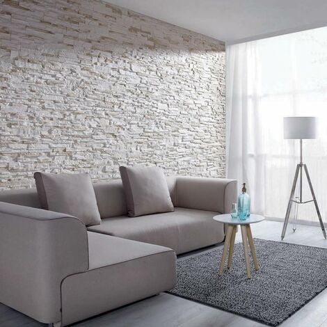 Parement imitation pierre mix beige plâtre 0.72 m2