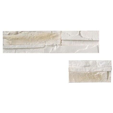 Parement imitation pierre mix beige plâtre 0.72 m2