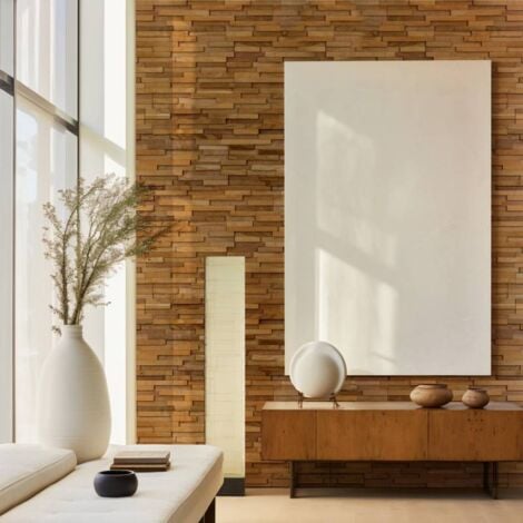 Parement bois Teck naturel 0,57m²